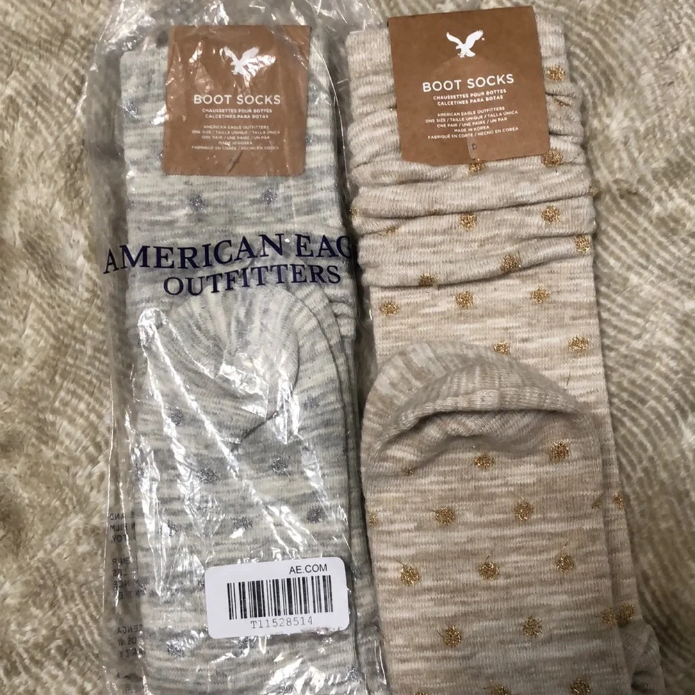 ✨ American Eagle Sparkle Boot Socks NWT *RARE*